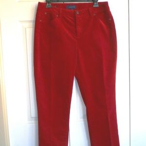 TALBOT'S - Heritage/Mini Corduroy Deep Red Jeans
